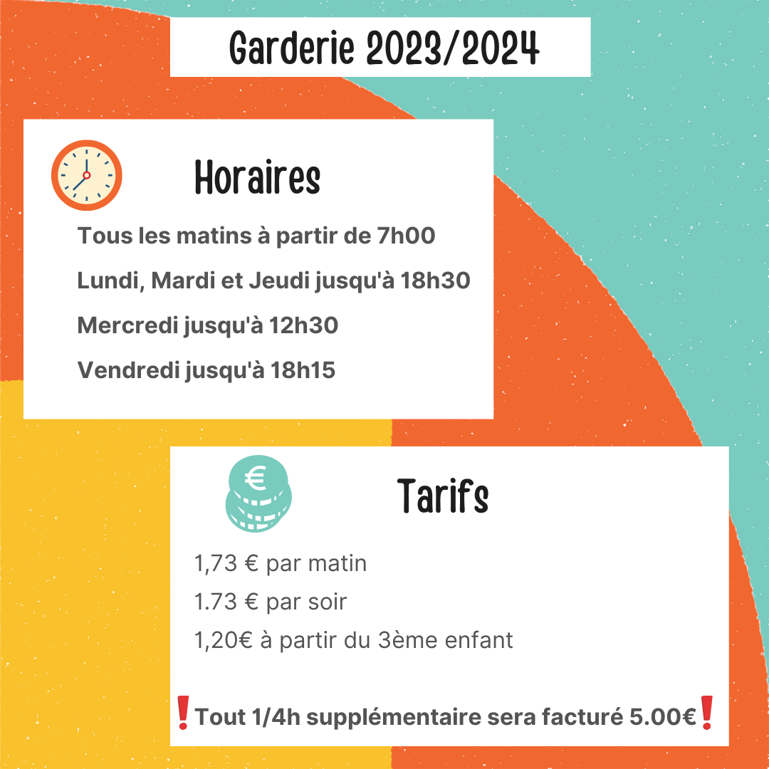 HORAIRES / TARIFS 2023-2024